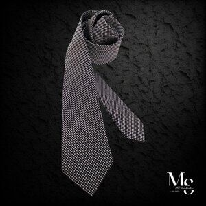 CHARLES TYRWHITT Gray Puppytooth Silk Tie W: 2.75" EX COND